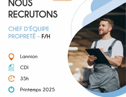 Nous recrutons chef d’équipe proprté – H/F